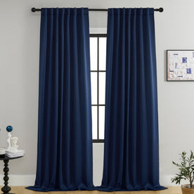 Thermal blackout curtains with luxurious finish