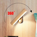 Adesivo da parete LED in legno WoodGlow – Eleganza naturale per la camera da letto