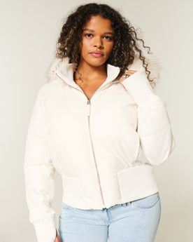 Damen Elegante Gesteppte Winterjacke