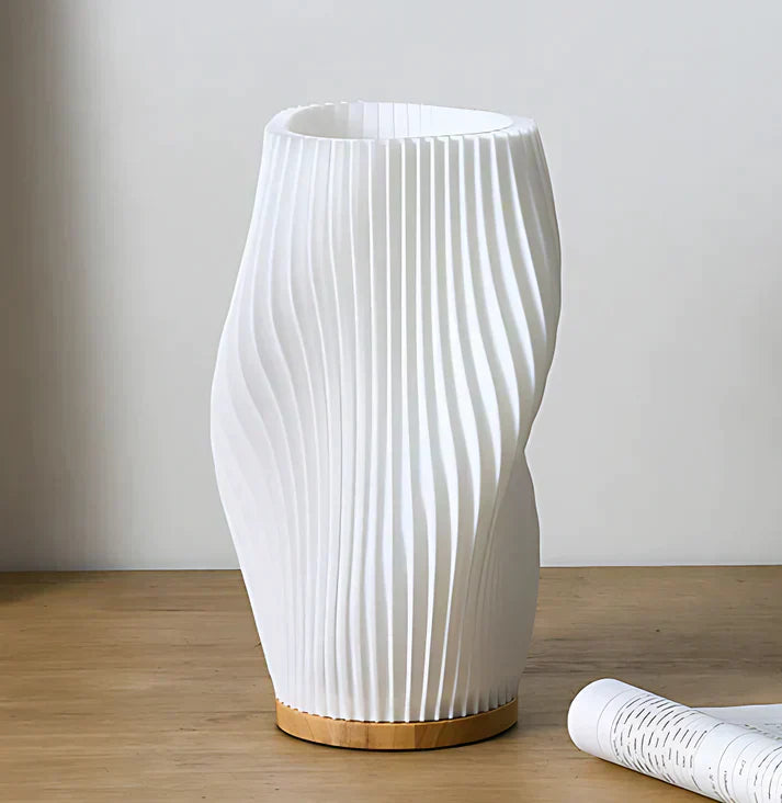 Wellenkamm-Lampe - Einstellbare Helligkeit mit Wellenmuster, modernes schickes Dekor für Ihr Zuhause