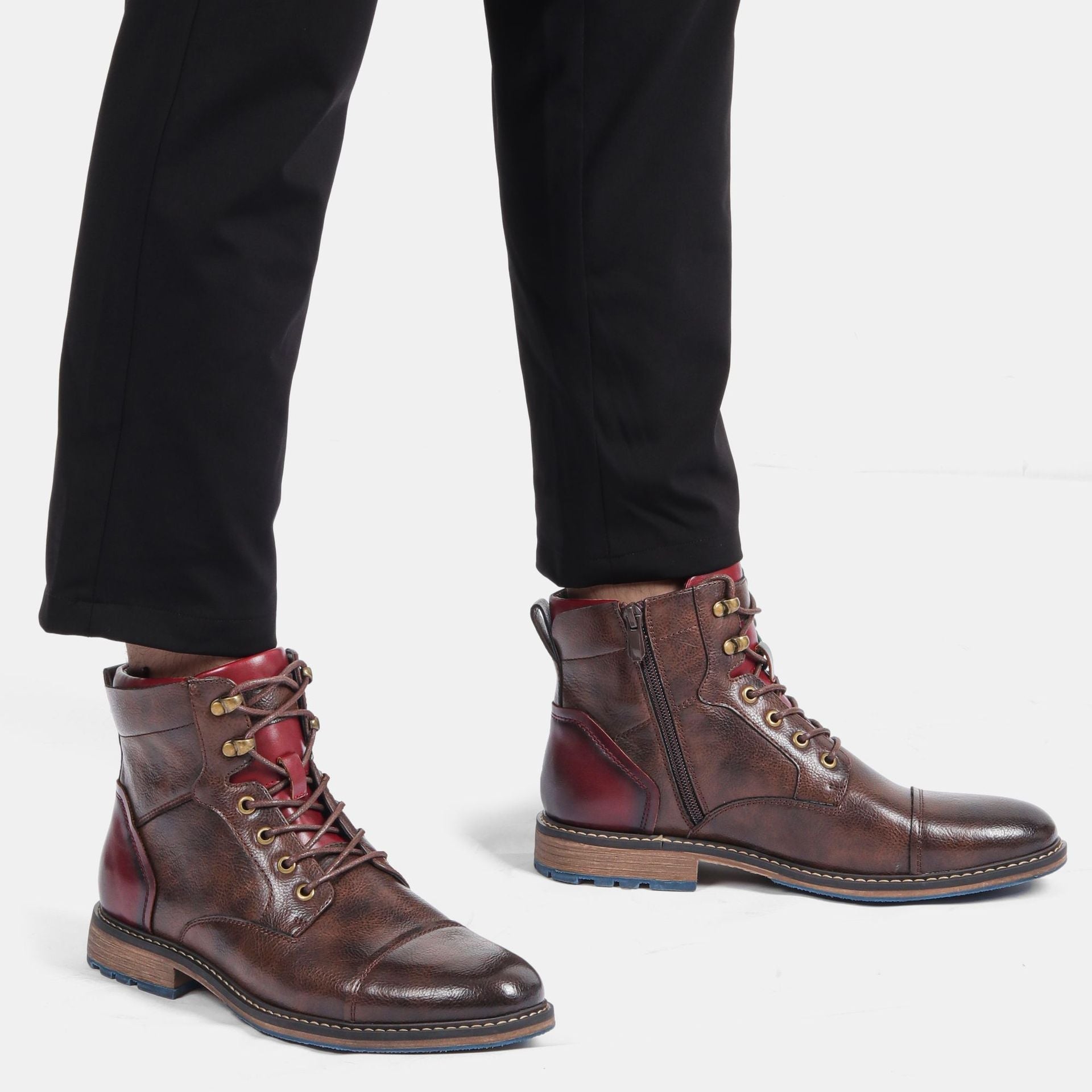 Elegante und Bequeme Leder-Oxford-Stiefel