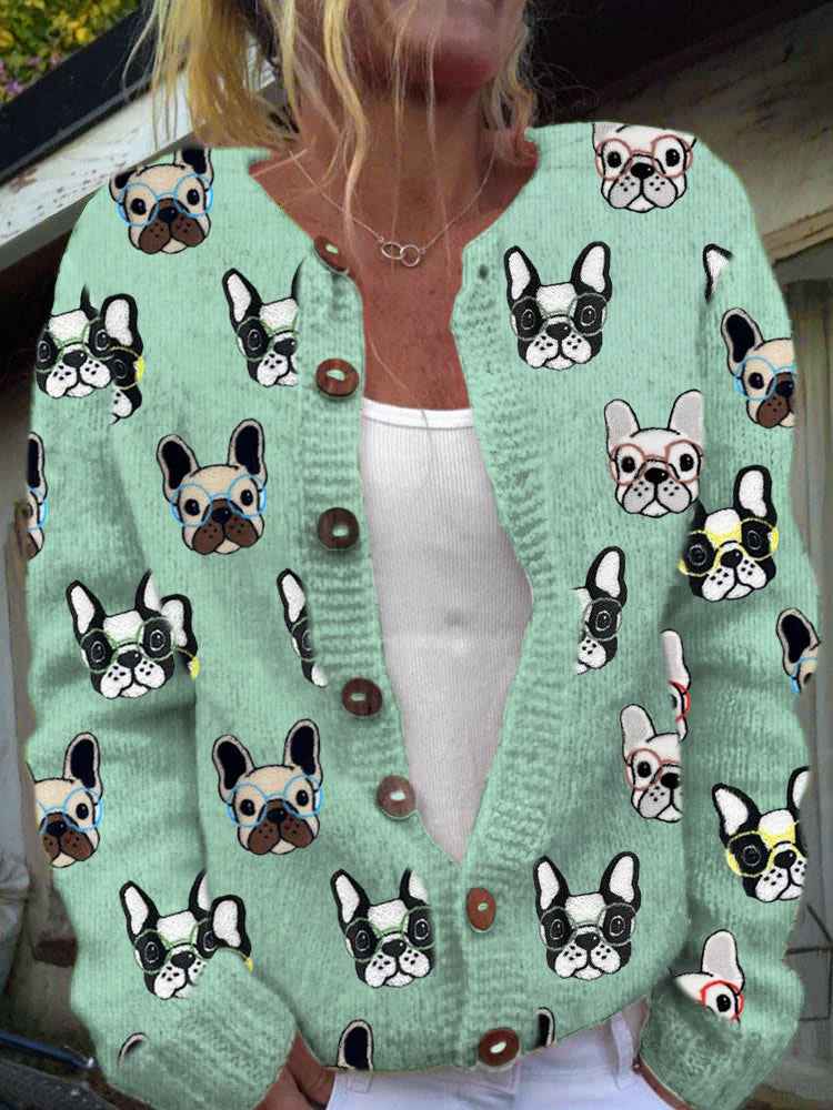 Chic und Casual Damen-Cardigan mit Digitaldruck