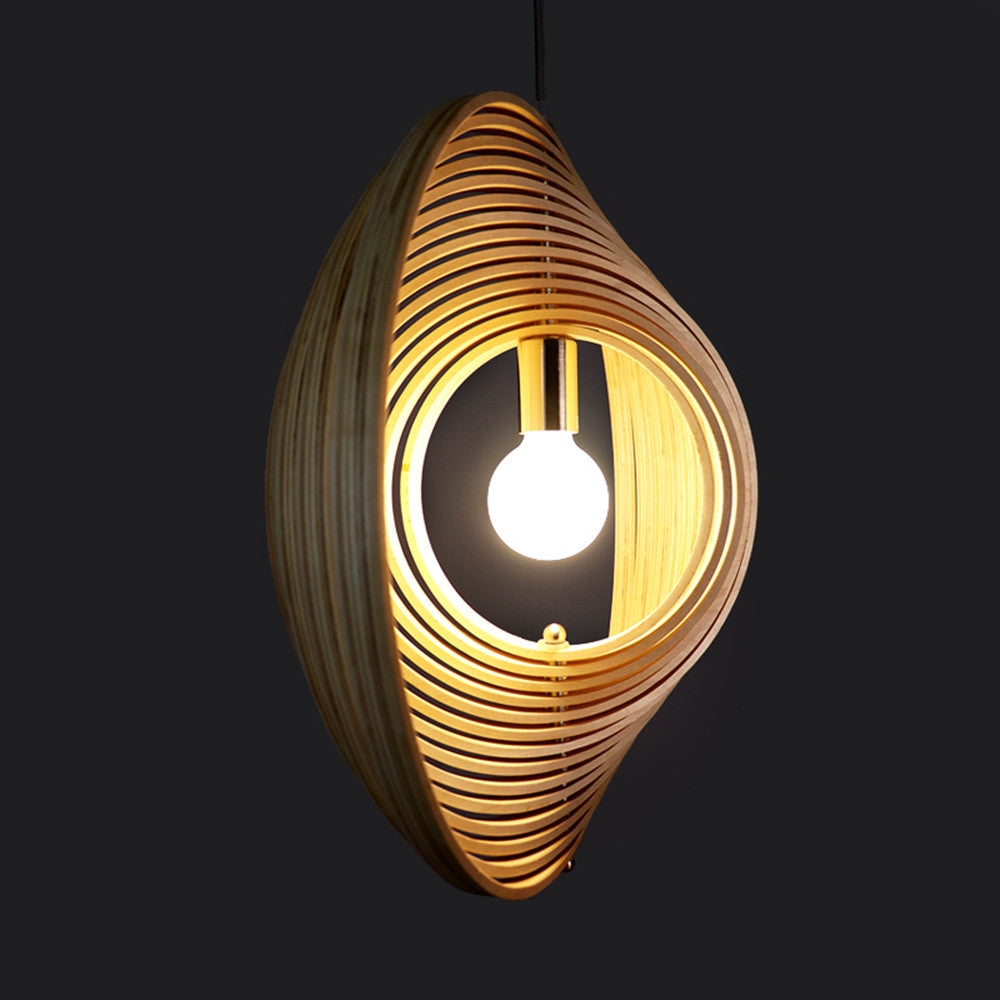 Handgefertigte Holz-Lampen mit LED-Beleuchtung im eleganten japanischen Design