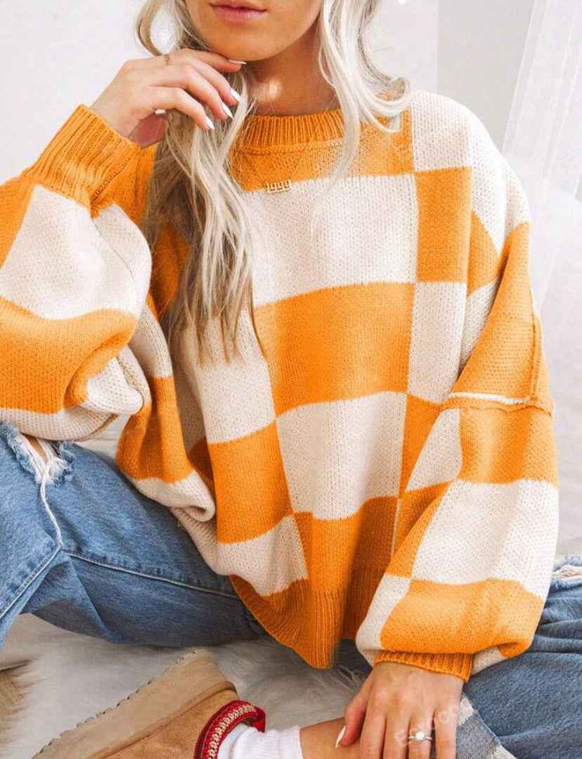 PILDA™ Kuschelig-lässiger Langarm-Pullover in lockerer Passform