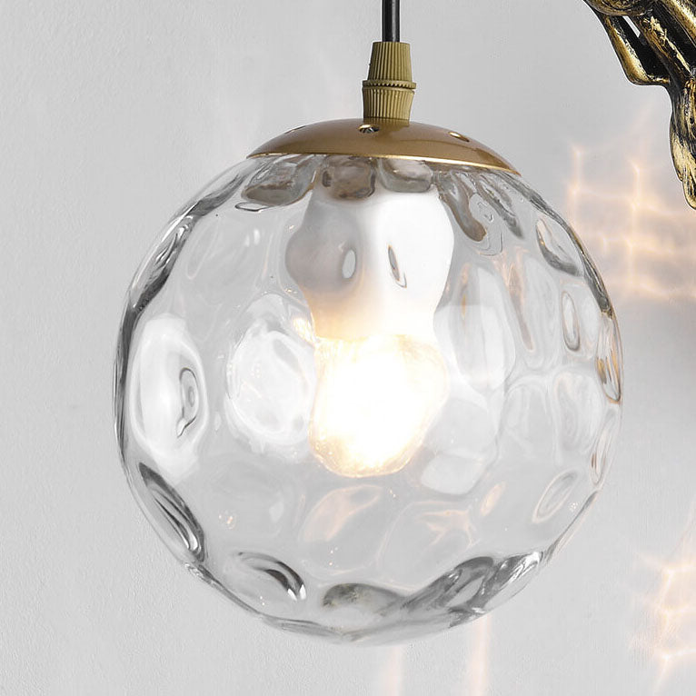 Rustikale Orb-Wandlampe - Vintage-Design Wandleuchte