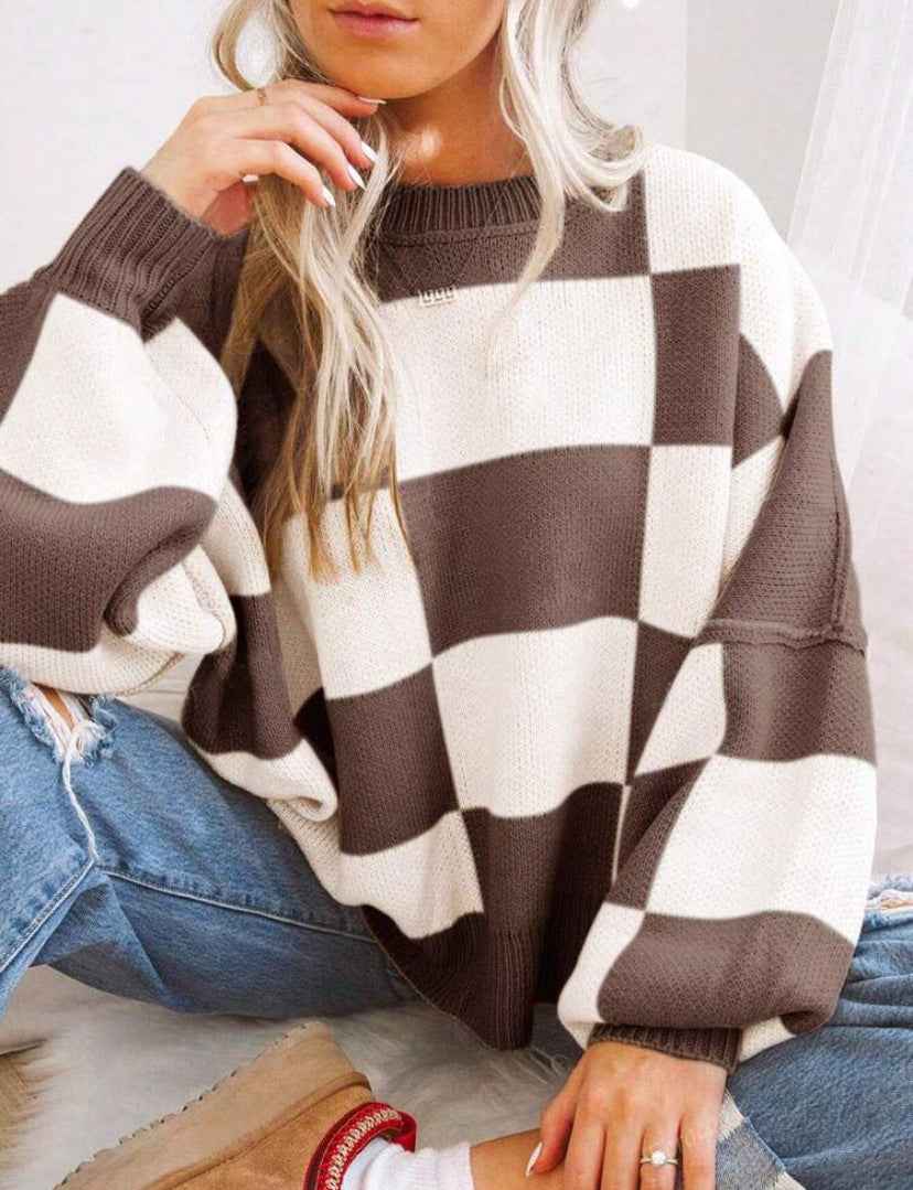 PILDA™ Kuschelig-lässiger Langarm-Pullover in lockerer Passform