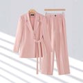 Gabriella Couture - Elegant damesæt med stilfuld lang blazer