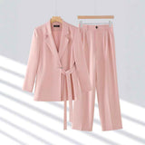 Gabriella Couture - Elegantes Damen-Anzug-Set mit stilvollem langen Blazer