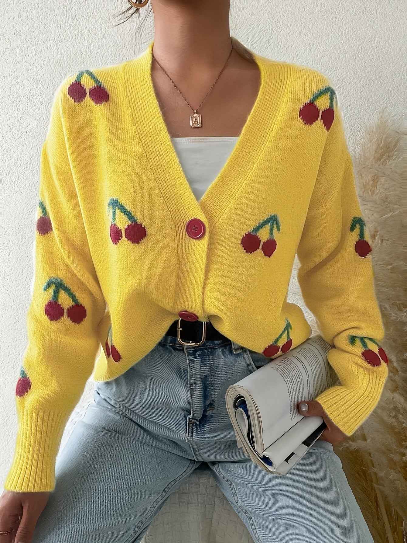 RAINA™ - Eleganter Langarm-Cardigan mit Knöpfen vorne