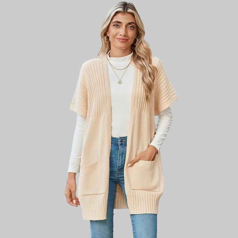 BREE™ leichte Strickjacke mit offener Front – müheloser Stil mit atmungsaktivem Tragekomfort