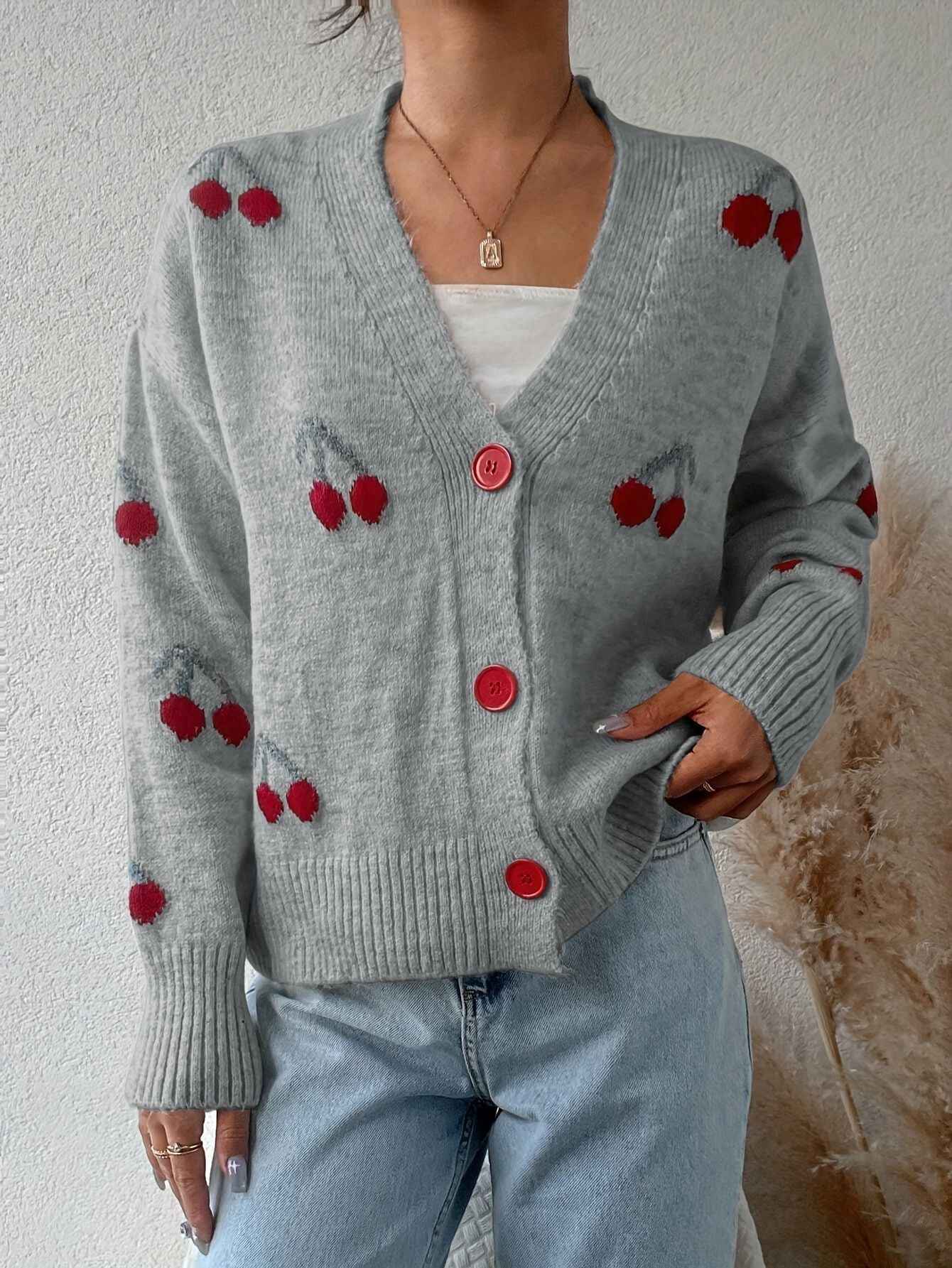 RAINA™ - Eleganter Langarm-Cardigan mit Knöpfen vorne
