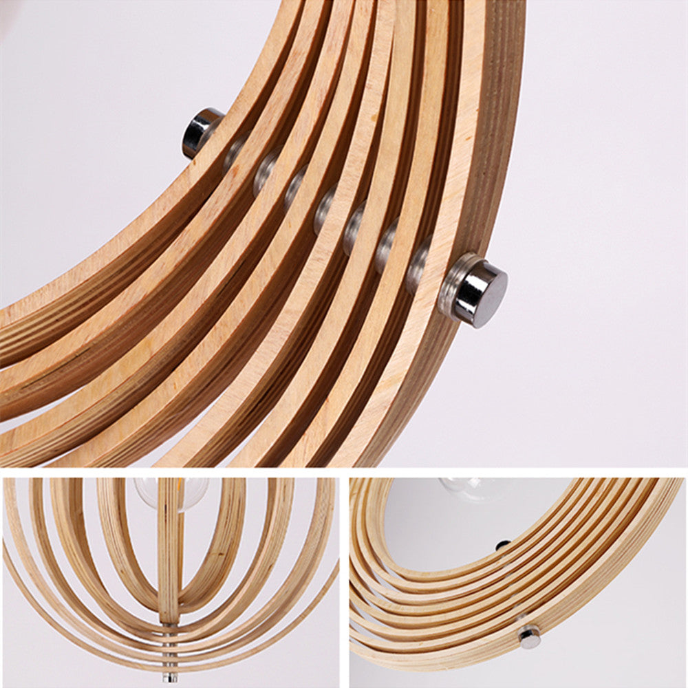 Handgefertigte Holz-Lampen mit LED-Beleuchtung im eleganten japanischen Design