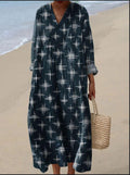 Vestido bohemio con estampado de estrellas para un estilo boho y elegante