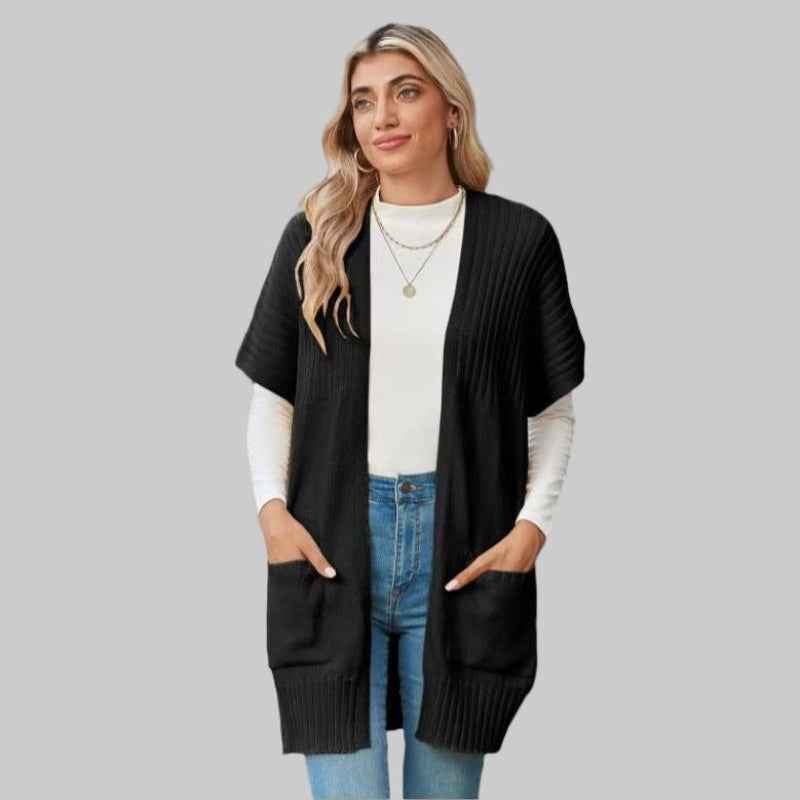 BREE™ leichte Strickjacke mit offener Front – müheloser Stil mit atmungsaktivem Tragekomfort