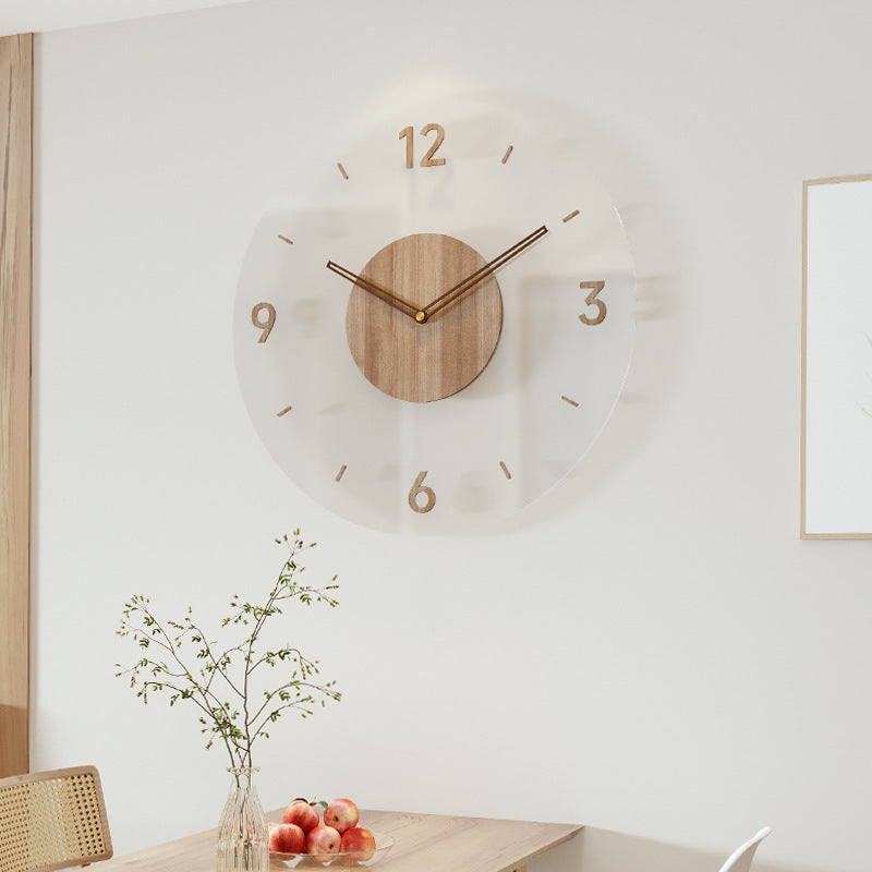 TimeWood - Elegante Massivholz-Wanduhr im skandinavischen Design, vereint zeitlosen Stil und natürliche Raffinesse