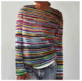 Dame strikpullover med moderne mønster til et afslappet look