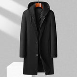 Alessio Elegante Wolljacke mit Kapuze