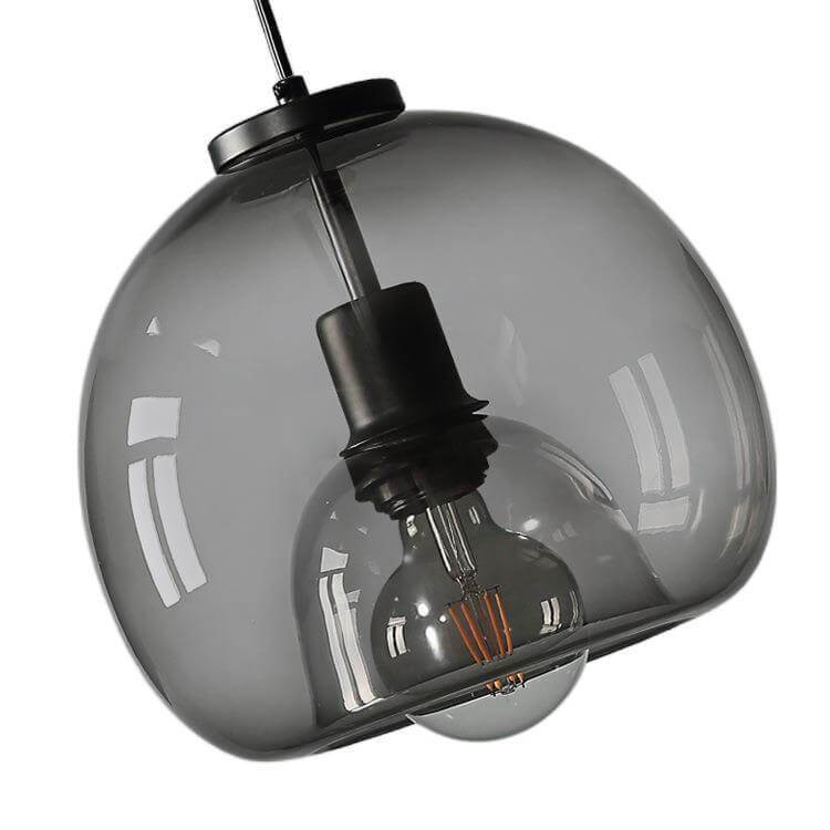 Rauchglas Pendelleuchte - Mundgeblasenes Glasdesign