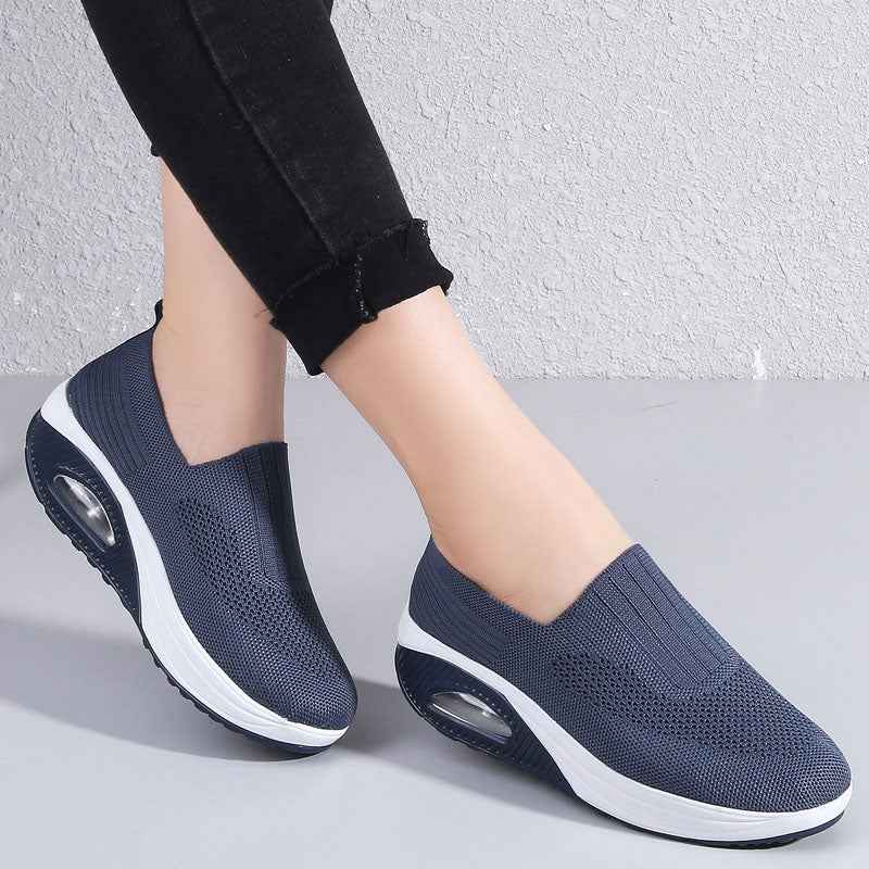 Damen atmungsaktive Slip-On-Sneaker für ganztägigen Komfort