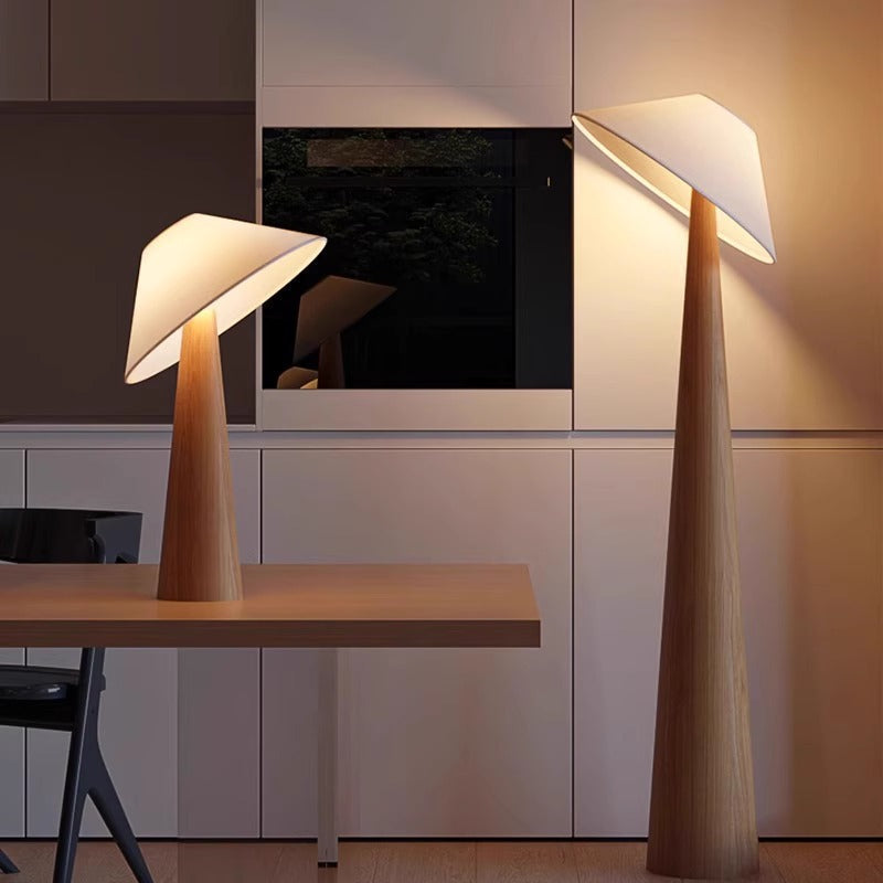 Caelistra - elegante japanische Wabi Sabi Steh- und Tischlampe für eine ruhige und stilvolle Atmosphäre