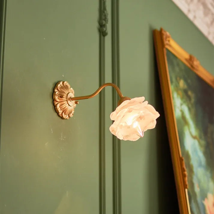 BlossomGlow | Wandapplice aus gepatchtem Kupfer im Vintage-Stil, Retro-Eleganz für Ihre Innendekoration