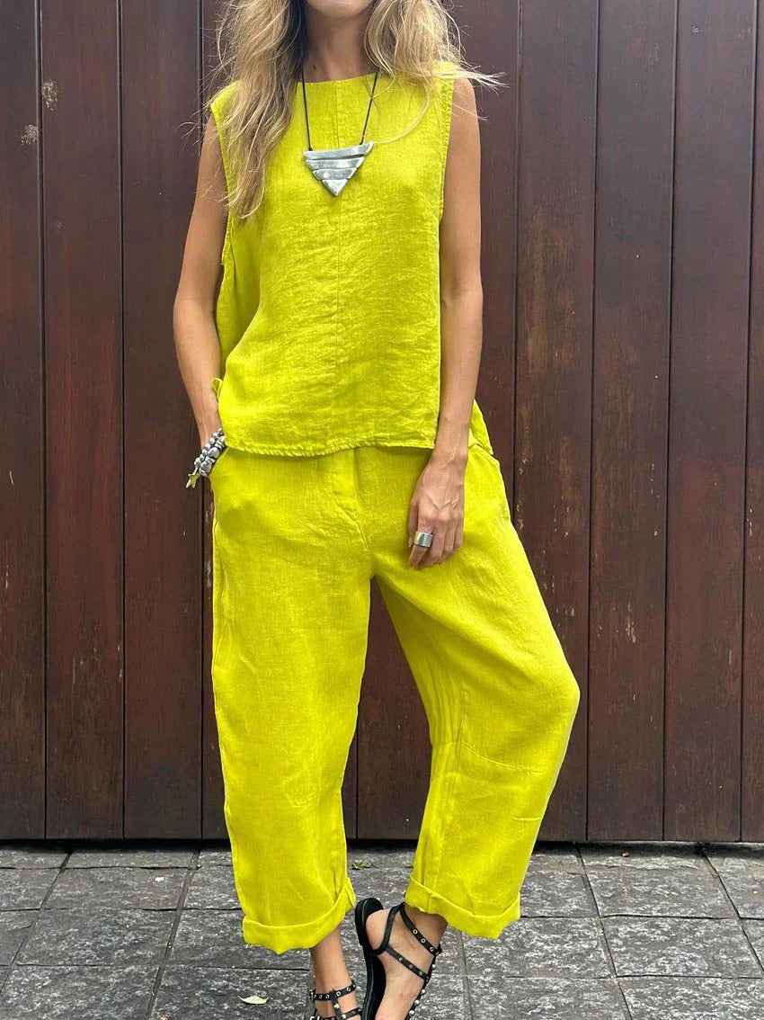 Schickes und bequemes luftiges Zweiteil-Set