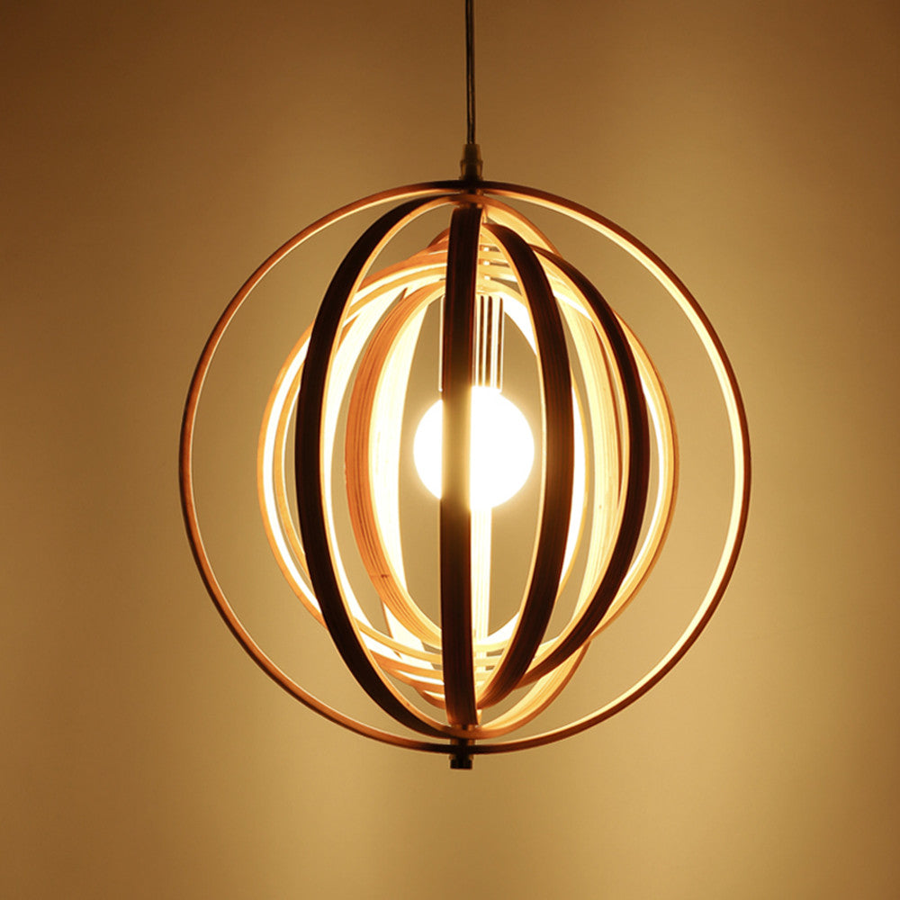 Handgefertigte Holz-Lampen mit LED-Beleuchtung im eleganten japanischen Design