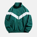 V-Logo stilvoller Trenchcoat mit V-förmigem Streifen