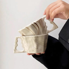 Achteckige Elegantissima Tasse - Elegantes Trinkgeschirr für einen modernen und raffinierten Stil
