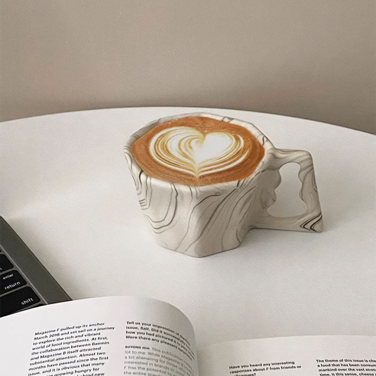 Achteckige Elegantissima Tasse | Elegantes Trinkgeschirr für einen modernen und raffinierten Stil