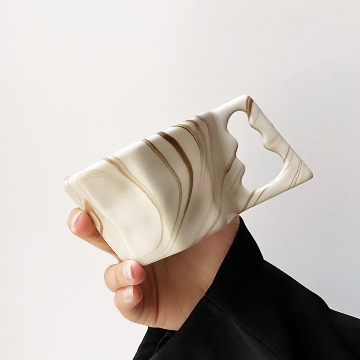 Achteckige Elegantissima Tasse | Elegantes Trinkgeschirr für einen modernen und raffinierten Stil