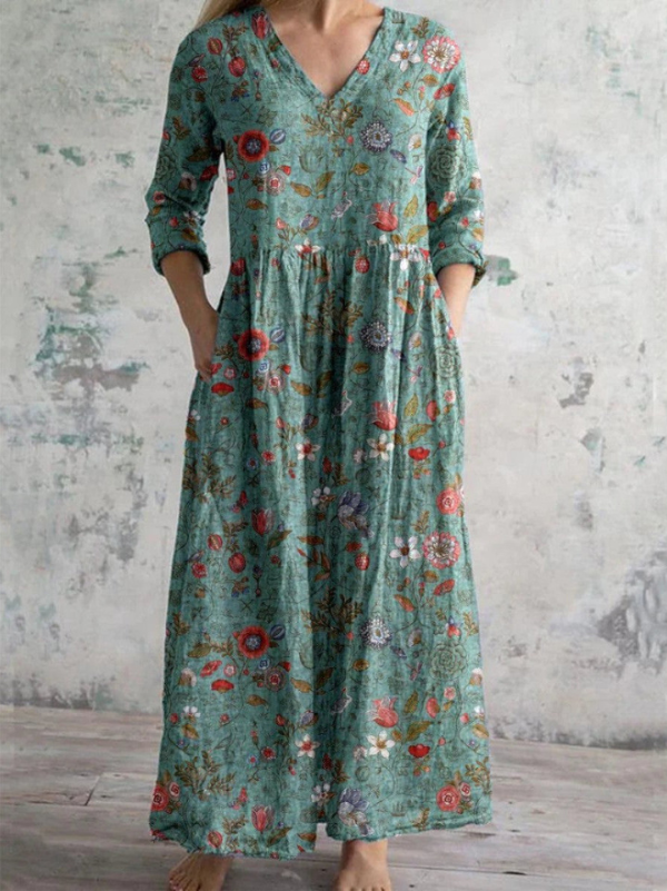 Loretta - Vintage-Print-Kleid mit Retro-Charme