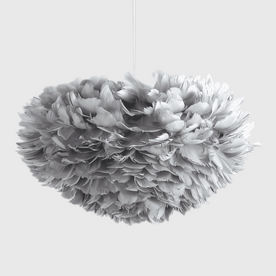 Feathered Sphere Pendant Lamp