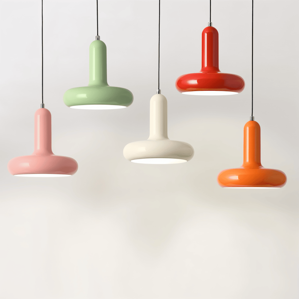 RetroPop Bauhaus Deckenleuchte - Macaron-Stil