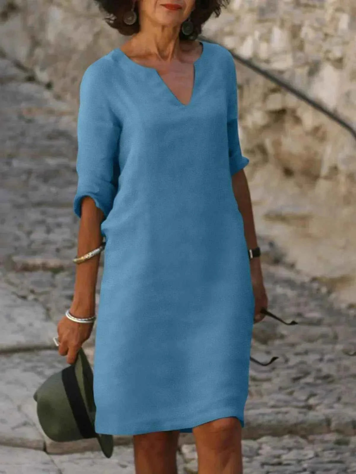 MMuse™ | Elegantes Kleid mit V-Ausschnitt