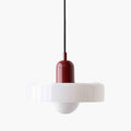 Pendellampe i glas til spisestue med LED