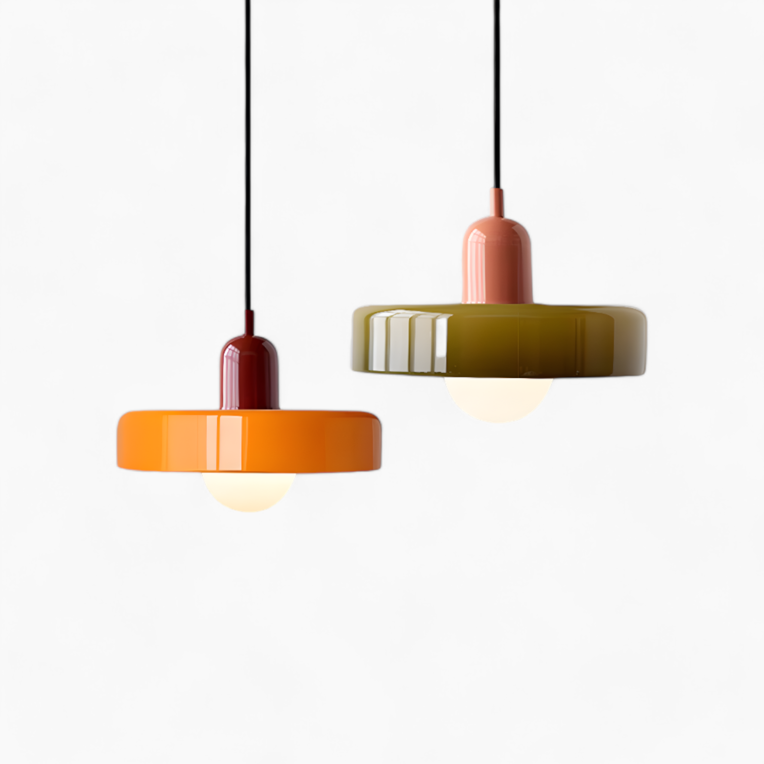 Pendelleuchte Glas für Esszimmer mit LED 1