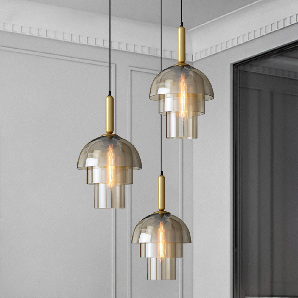 Pendelleuchte mit Glasdesign und E27-Sockel 1