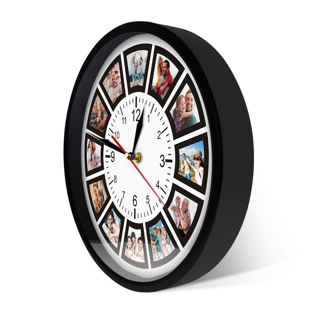 Camena - Einzigartige personalisierbare Wanduhr mit Fotos für eine bezaubernde Note