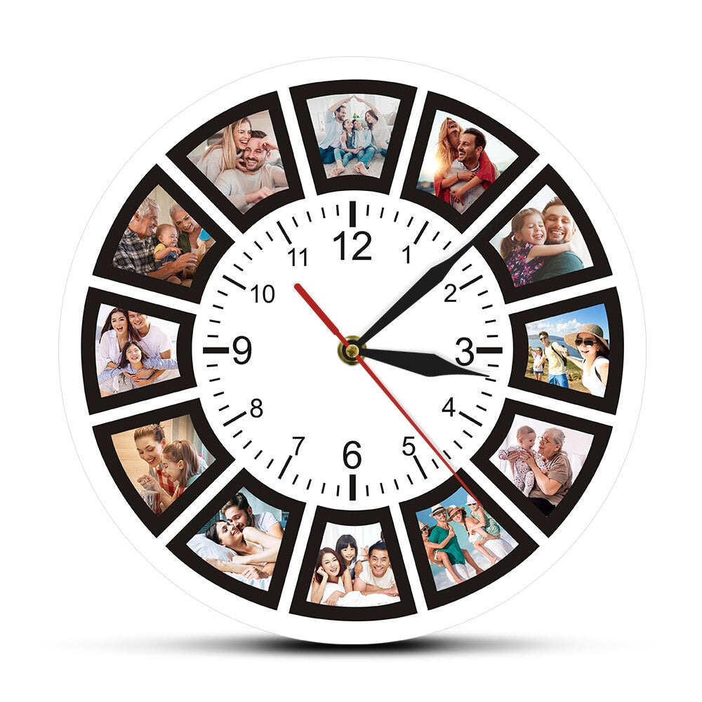 Camena - Einzigartige personalisierbare Wanduhr mit Fotos für eine bezaubernde Note