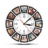 Einzigartige personalisierbare Wanduhr mit Fotos für eine bezaubernde Note
