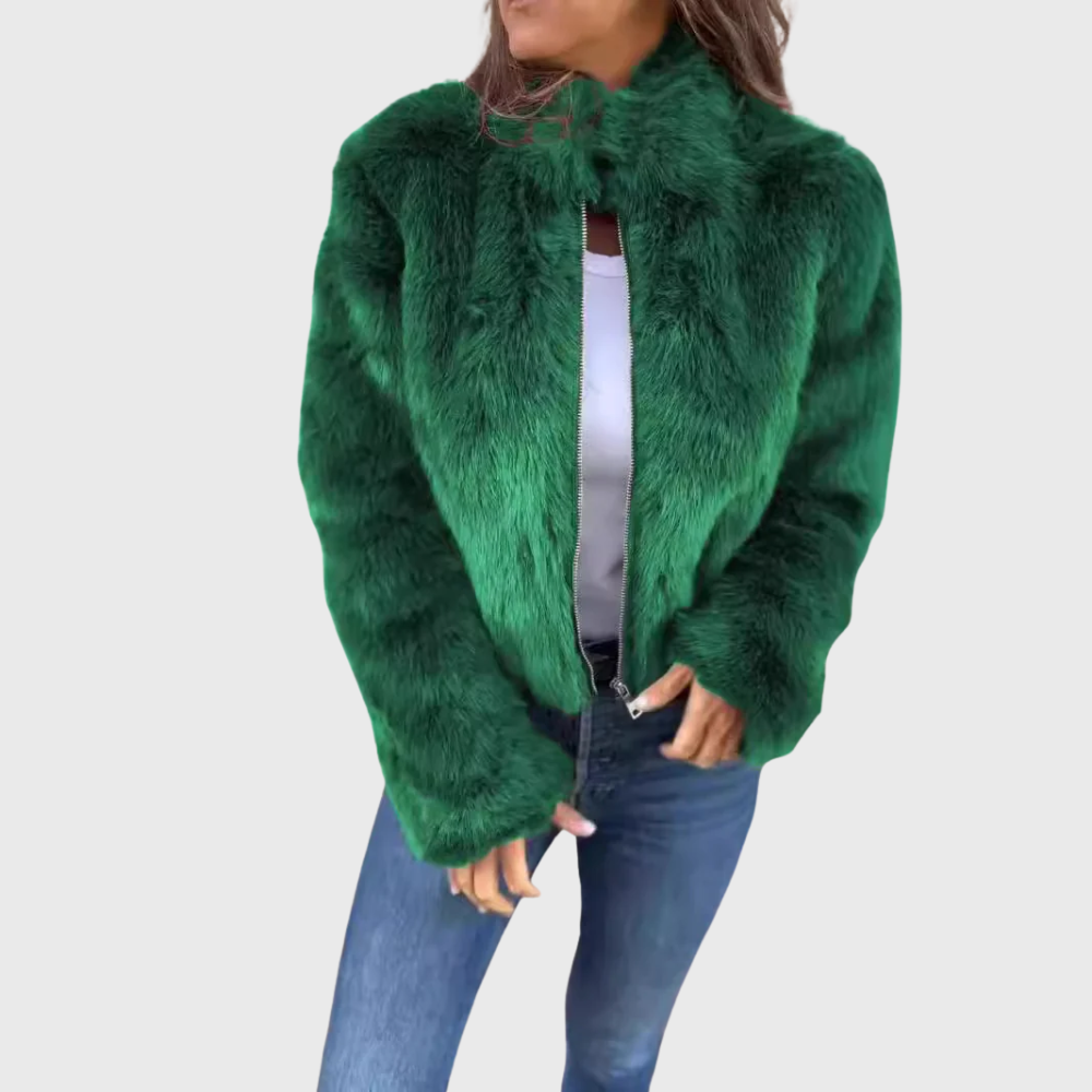 Giacca in pile termico Teddy Heather - ultra calda e accogliente
