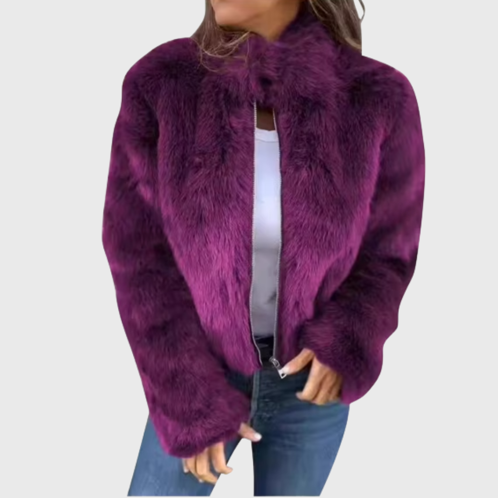 Giacca in pile termico Teddy Heather - ultra calda e accogliente