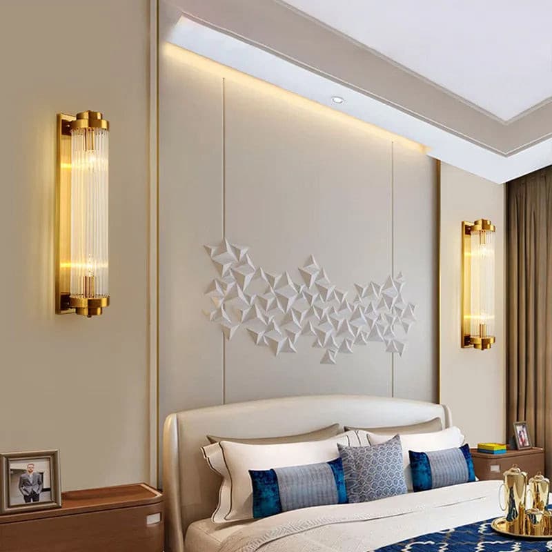 Elarisca - Charmante Vintage Gläserne Wandleuchte mit LED für einen Retro-Look