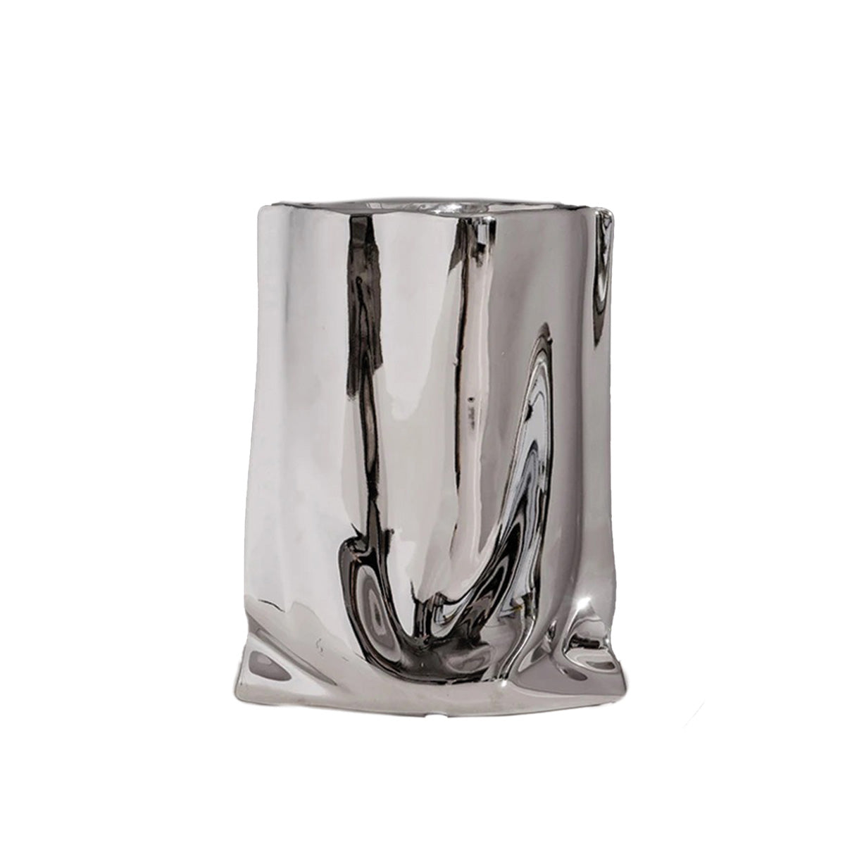 Elegante Plissierte BlumenVase | Zeitgenössische Dekoration Perfekt, um Jeden Raum Aufzupeppen
