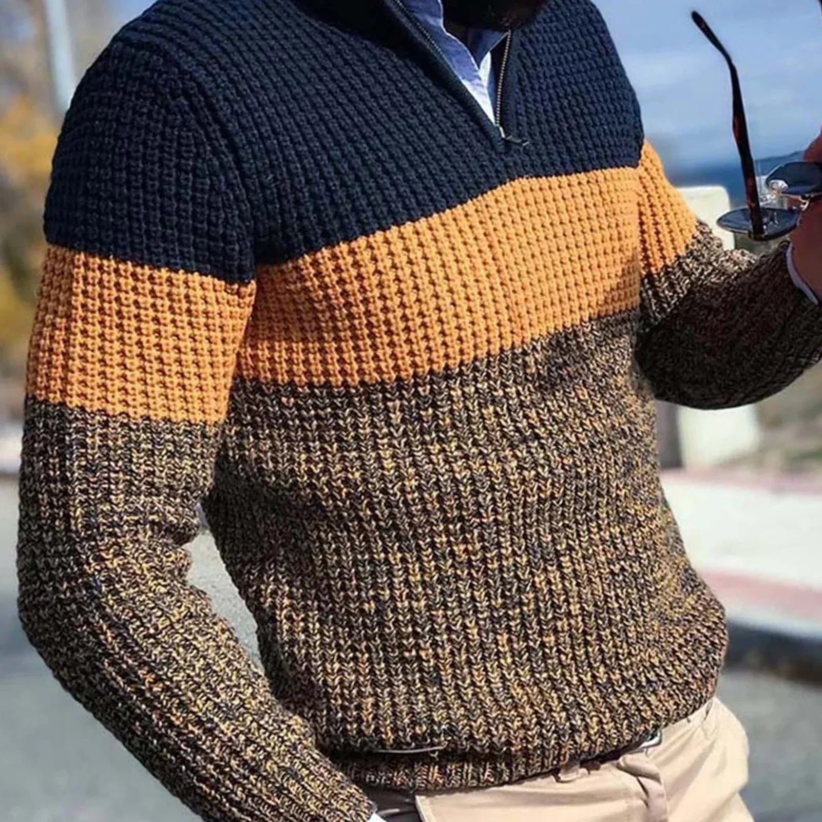 Luca – Bequemer und Eleganter Strickpullover