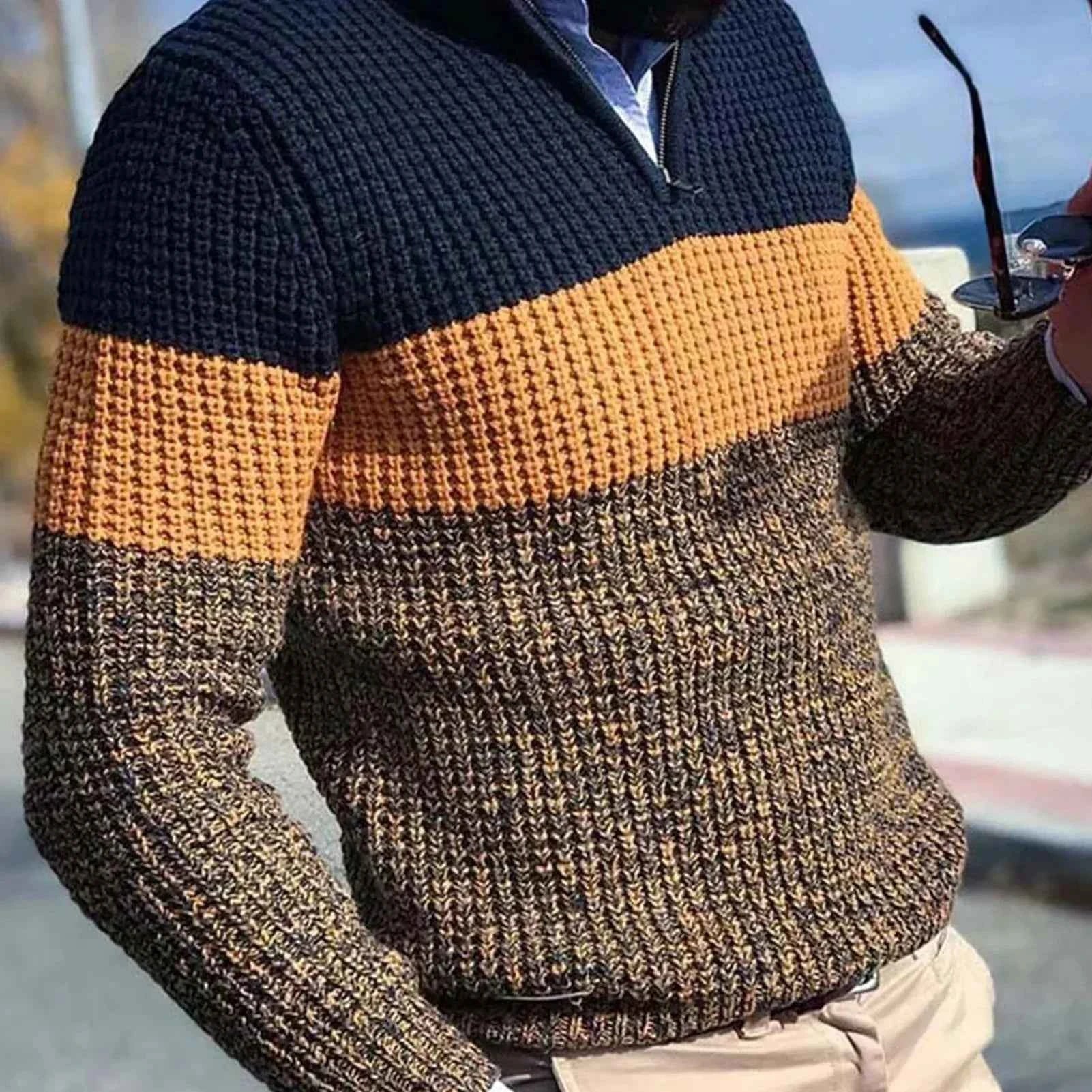 Luca - Gemütlicher und stilvoller gestrickter Pullover für Komfort und Wärme