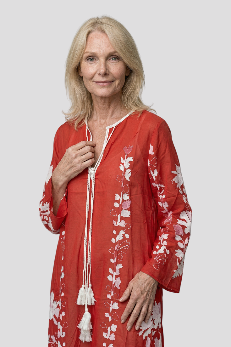 Maxi-Boho-Druck-oversize-Kleid für einen bequemen und trendigen Stil