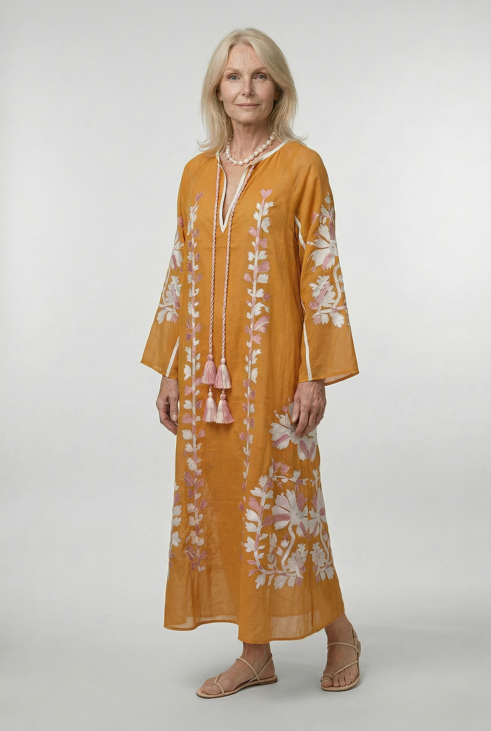 Maxi-Boho-Druck-oversize-Kleid für einen bequemen und trendigen Stil