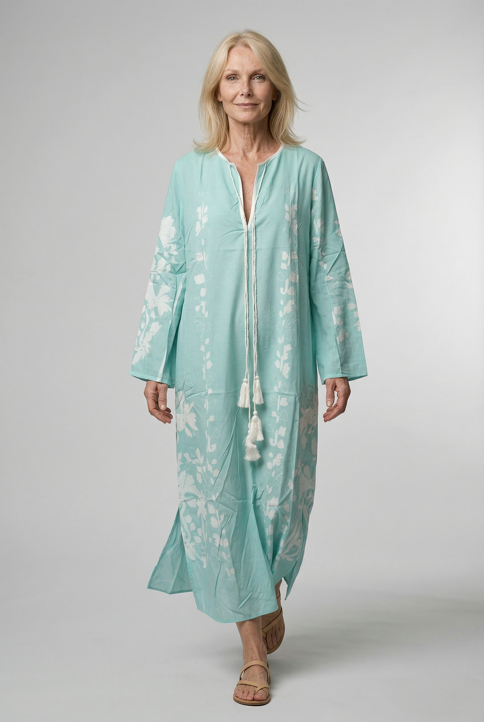 Maxi-Boho-Druck-oversize-Kleid für einen bequemen und trendigen Stil